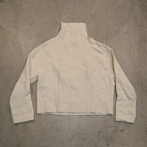 Isabel Marant Cream Textured Turtleneck Sweater Women's 36 Flaws